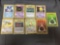 9 Count Lot of Vintage Pokemon Base Set 1st Edition Trading Cards - WOW from Estate