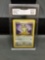 GMA Graded 1999 Pokemon Jungle MEOWTH Trading Card - NM-MT+ 8.5