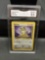 GMA Graded 1999 Pokemon Jungle MEOWTH Trading Card - NM-MT+ 8.5