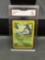 GMA Graded 1999 Pokemon Base Set Unlimited WEEDLE Trading Card - NM+ 7.5