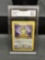 GMA Graded 1999 Pokemon Jungle MEOWTH Trading Card -NM-MT+ 8.5