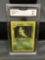 GMA Graded 1999 Pokemon Base Set Unlimited METAPOD Trading Card - MINT 9