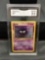 GMA Graded 1999 Pokemon Base Set Unlimited GASTLY Trading Card - NM-MT+ 8.5