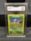 GMA Graded 1999 Pokemon Base Set Unlimited NIDORAN Trading Card - NM-MT+ 8.5