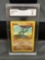 GMA Graded 1999 Pokemon Base Set Unlimited MACHOP Trading Card - MINT 9