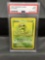 PSA Graded 1999 Pokemon Base Set Unlimited CATERPIE Trading Card - MINT 9