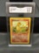 GMA Graded 1999 Pokemon Base Set Unlimited CHARMANDER Trading Card - EX-NM+ 6.5