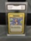 GMA Graded 1999 Pokemon Base Set Unlimited GUST OF WIND Trading Card - NM-MT+ 8.5