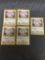 5 Card Lot of Jungle Starter MEOWTH Vintage Trading Cards from Vintage Pokemon Hoard