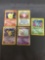 5 Card Lot of Vintage Pokemon Holofoil Rare Trading Cards from Huge Collection