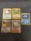 5 Card Lot of Vintage Pokemon Holofoil Rare Trading Cards from Huge Collection