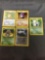 5 Card Lot of Vintage Pokemon Holofoil Rare Trading Cards from Huge Collection