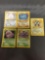 5 Card Lot of Vintage Pokemon Holofoil Rare Trading Cards from Huge Collection