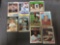 9 Card Lot of Vintage Baseball Card Hall of Famers, Super Stars & Rookie Cards from Massive