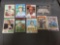 9 Card Lot of Vintage Baseball Card Hall of Famers, Super Stars & Rookie Cards from Massive