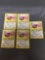 5 Card Lot of Pokemon Jungle EEVEE Trading Cards from Collection