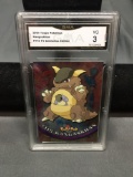 GMA Graded 2000 Topps Pokemon TV Animation Edition KANGASKHAN Trading Card - VG 3