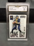 GMA Graded 2016 Panini Contenders Draft Game Day JARED GOFF Rams ROOKIE Football Card - GEM MINT 10