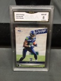 GMA Graded 2019 Panini Prestige DK METCALF Seahawks ROOKIE Football Card - NM-MT 8