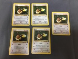 5 Card Lot of Pokemon Team Rocket EEVEE Trading Cards from Collection