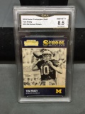 GMA Graded 2016 Panini Contenders Draft Old School Colors TOM BRADY Patriots Football Card - NM-MT+