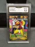 GMA Graded 2018 Leaf Draft Gold SAM DARNOLD Jets ROOKIE Football Card - NM-MT+ 8.5