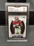 GMA Graded 2019 Leaf Draft TD Kings JOSH JACOBS Raiders ROOKIE Football Card - MINT 9