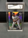 GMA Graded 2019 Bowman Platinum JULIO RODRIGUEZ Mariners ROOKIE Baseball Card - GEM MINT 10