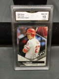 GMA Graded 2018 Topps Instant Imact MIKE TROUT Angels Baseball Card - GEM MINT 10