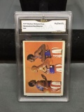 GMA Graded 1971 Harlem Globetrotters Meadowlark Neal Ausbie Vintage Basketball Card - Authentic