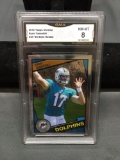 GMA Graded 2012 Topps Chrome 84 Style RYAN TANNEHILL Dolphins ROOKIE Football Card - NM-MT 8