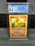 CGC Graded 1999 Pokemon Base Set Shadowless CHARMANDER Trading Card - NM-MT+ 8.5