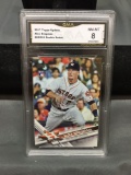 GMA Graded 2017 Topps Update ALEX BREGMAN Astros ROOKIE Baseball Card - NM-MT 8