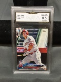 GMA Graded 2018 Topps #300 MIKE TROUT Angels Baseball Card - NM-MT+ 8.5