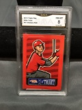 GMA Graded 2013 Triple Play Stickers Red MIKE TROUT Angels Baseball Card - NM-MT 8