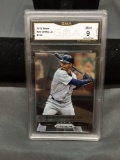 GMA Graded 2015 Panini Prizm KEN GRIFFEY JR. Mariners Baseball Card - MINT 9