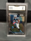 GMA Graded 2018 Panini Prizm D.J. MOORE Panthers ROOKIE Football Card - MINT 9