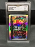 GMA Graded 2014 Topps Chrome Refractor MATT RYAN Falcons Football Card - NM-MT 8