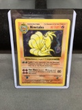 Pokemon Base Set Shadowless NINETALES Holofoil Rare Card 12/102