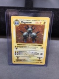 Pokemon Base Set Shadowless MAGNETON Holofoil Rare Card 9/102