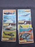 12 Card Lot of 1957 Topps Planes Vintage Trading Cards - from Estate - WOW