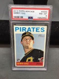 PSA Graded 2013 Topps Heritage GERRIT COLE Pirates ROOKIE Baseball Card - NM-MT 8