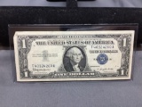 1957-B United States Washington $1 Silver Certificate Bill Currency Note from Estate