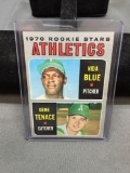 1970 Topps #21 VIDA BLUE A's Vintage ROOKIE Baseball Card