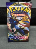 Factory Sealed Pokemon SWORD & SHIELD Base Set 10 Card Booster Pack