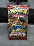 Factory Sealed Pokemon SUN & MOON CRIMSON INVASION 10 Card Booster Pack