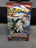 Factory Sealed Pokemon SUN & MOON CRIMSON INVASION 10 Card Booster Pack