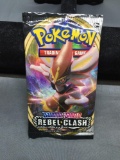 Factory Sealed Pokemon Sword & Shield REBEL CLASH 10 Card Booster Pack