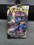 Factory Sealed Pokemon Sword & Shield REBEL CLASH 10 Card Booster Pack