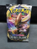 Factory Sealed Pokemon Sword & Shield REBEL CLASH 10 Card Booster Pack